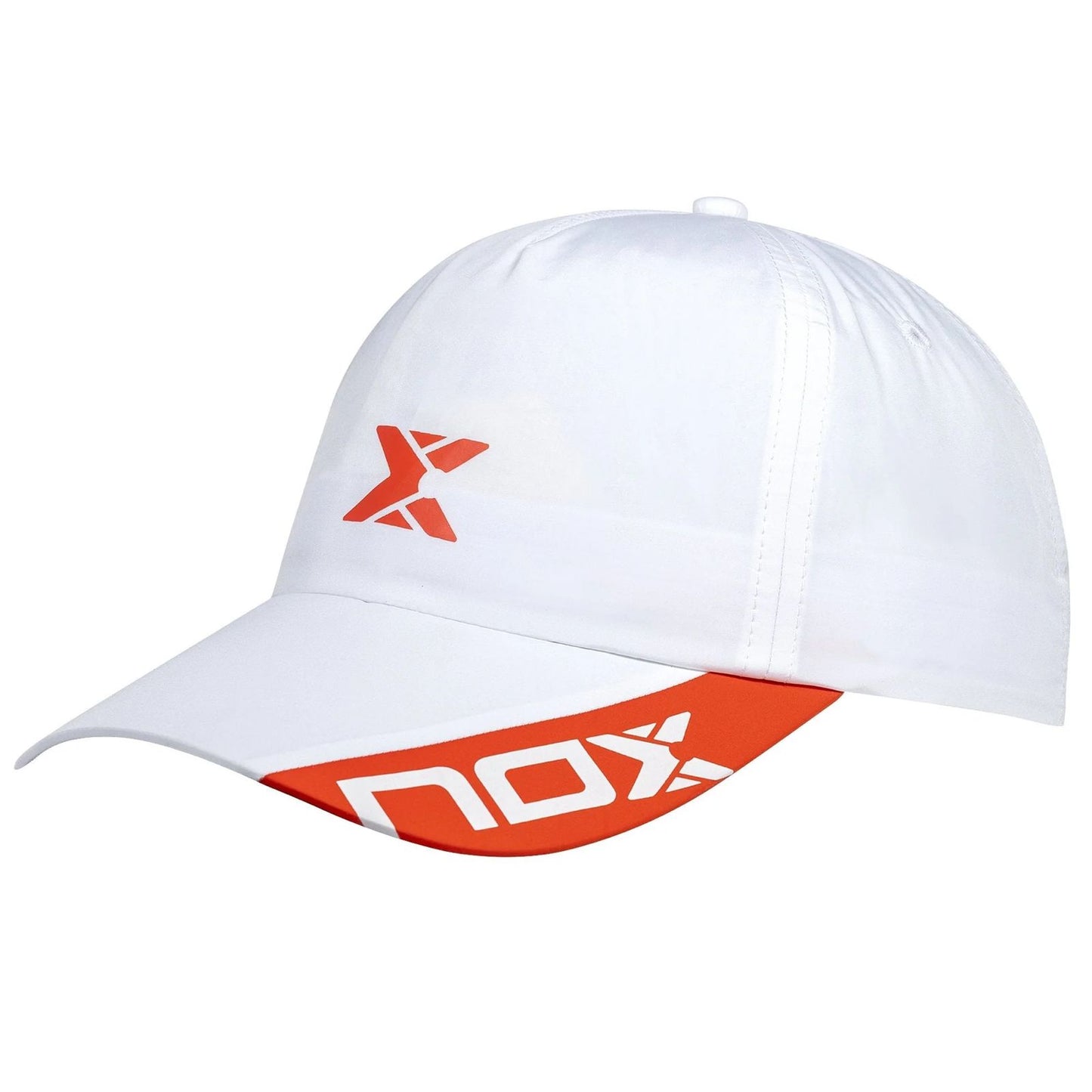 NOX WHITE CAP RED LOGO